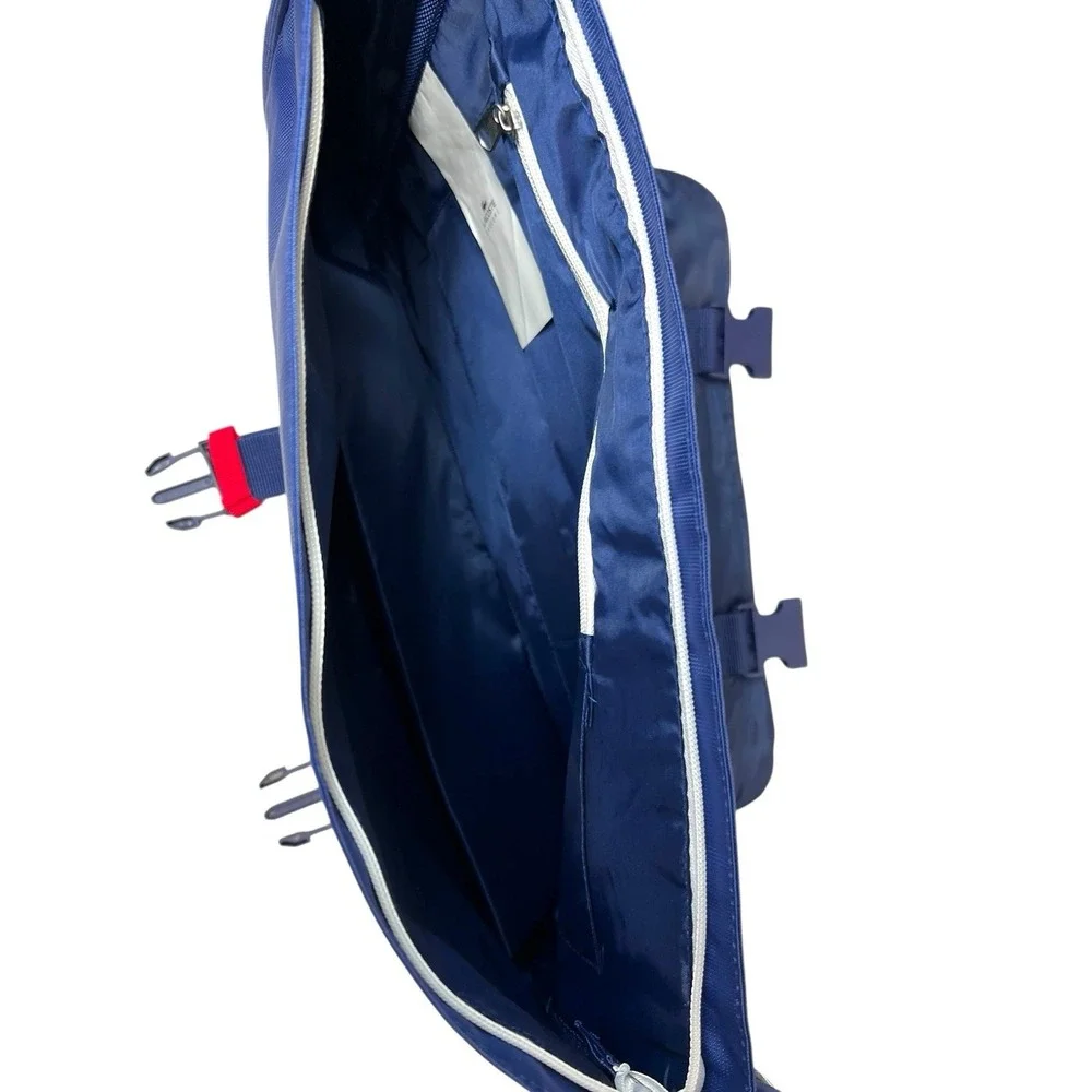 Men's Lacoste live‎ parfums messenger book cross body bag blue navy